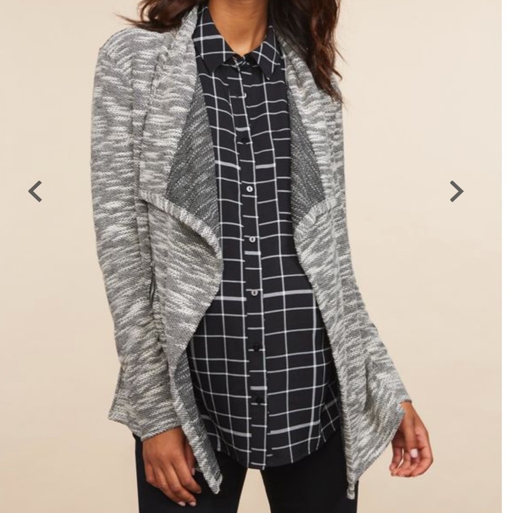Motherhood Maternity Cascade Open Front Cardigan